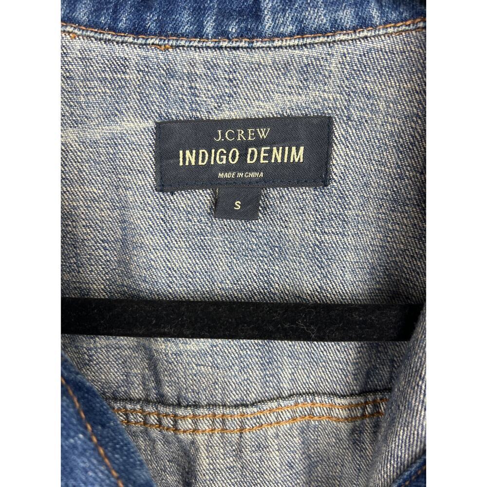 J Crew 100% Cotton Indigo Denim Jacket Size S - Picture 3 of 8
